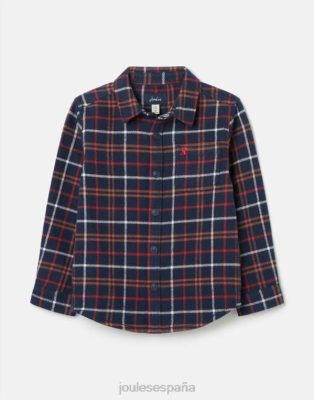 Joules España | Joules Aiden Shacket 2-12 años NZ402366 cuadros múltiples azul marino chicos