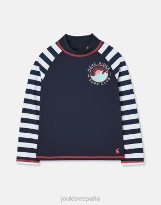 Joules España | Joules Chase Rash Guard de manga larga NZ402365 jinete de la ola de la marina criaturas