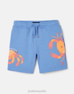 Joules España | Joules Pantalones cortos deportivos novedosos Hamden 2-8 años NZ402352 cangrejos azul claro chicos