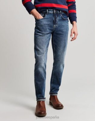 Joules España | Joules Vaqueros de mezclilla con cinco bolsillos y corte slim The Oakham NZ402230 mezclilla con lavado medio hombres