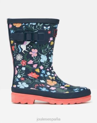 Joules España | Joules botas de lluvia estampadas NZ402330 marina ecuestre chicas