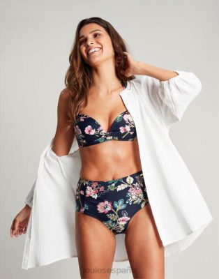 Joules España | Joules braguitas de bikini jazmín NZ402137 floral azul marino mujer