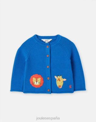 Joules España | Joules cárdigan bertie con ilustraciones 0-3 años NZ402436 safari azul criaturas