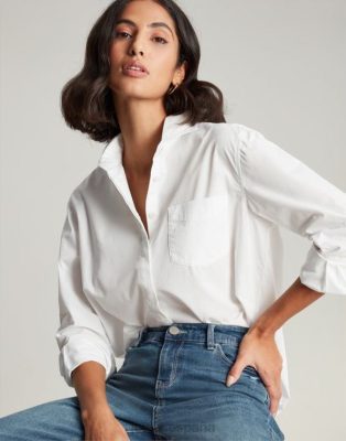 Joules España | Joules camisa amilla con hombros caídos NZ4029 crema mujer