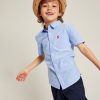 Joules España | Joules camisa oxford manga corta 2-12 años NZ402379 azul chicos