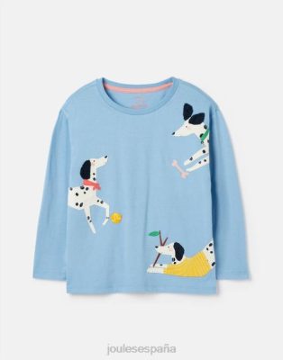 Joules España | Joules camiseta ava manga larga 2-12 años NZ402272 bel air azul chicas