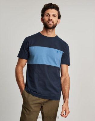 Joules España | Joules camiseta de manga corta con bloques de color NZ402202 bloque de color azul hombres
