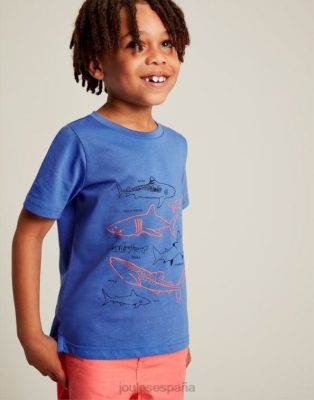 Joules España | Joules camiseta manga corta ben 2-12 años NZ402353 tiburones azules chicos