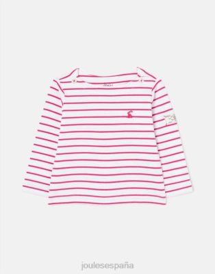 Joules España | Joules camiseta manga larga raya puerto 0 - 3 años NZ402405 raya rosa criaturas