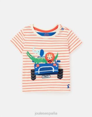Joules España | Joules camiseta tate art 0-3 años NZ402401 camion raya roja criaturas