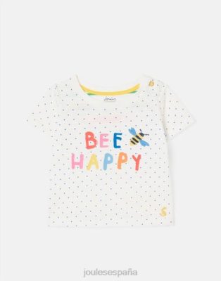 Joules España | Joules camiseta tate art 0-3 años NZ402422 abeja mancha blanca criaturas