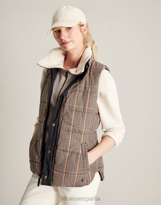 Joules España | Joules chaleco reversible con colcha de diamantes atwell NZ40250 negro mujer
