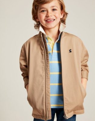 Joules España | Joules chaqueta harrington 2-12 años NZ402336 marrón claro chicos