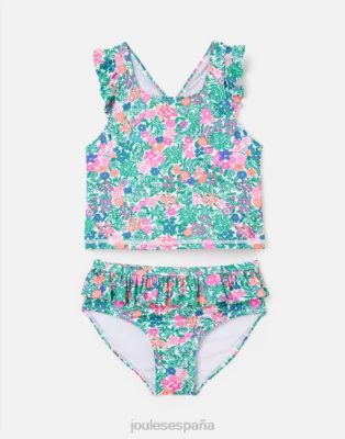 Joules España | Joules laurielle tankini 2-12 años NZ402312 multi florecitas chicas