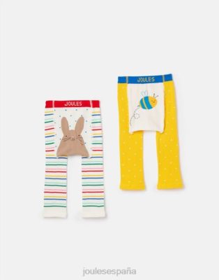 Joules España | Joules paquete de 2 leggings con personajes animados NZ402407 abeja conejita criaturas