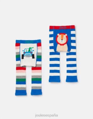 Joules España | Joules paquete de 2 leggings con personajes animados NZ402408 león cocodrilo criaturas
