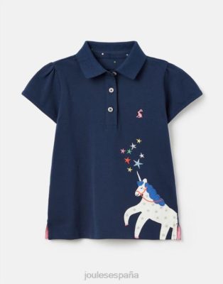 Joules España | Joules polo moxie 2-12 años NZ402315 unicornio azul marino chicas