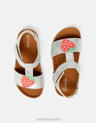 Joules España | Joules sandalias scarlett con barra en T NZ402333 plata chicas