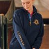 Joules España | Joules sudadera burghley acolchada con cremallera de 1/4 NZ402112 marina francesa mujer