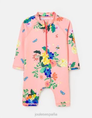 Joules España | Joules traje anti-sol 0-3 años NZ402417 florales coralinos criaturas