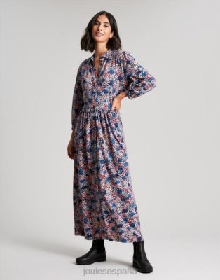 Joules España | Joules vestido camisero midi de punto Nova NZ40264 florete azul marino mujer