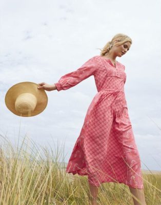 Joules España | Joules vestido con pechera acolchada Therese NZ40241 rosa rosa mujer