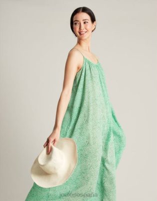 Joules España | Joules vestido de playa amanda NZ40293 flores verdes mujer
