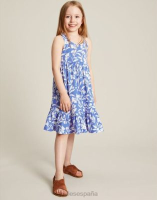 Joules España | Joules vestido juno de punto a capas 2-12 años NZ402317 mariposa azul chicas