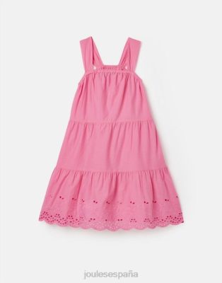 Joules España | Joules vestido midi escalonado kiki 2-12 años NZ402294 aurora rosa chicas